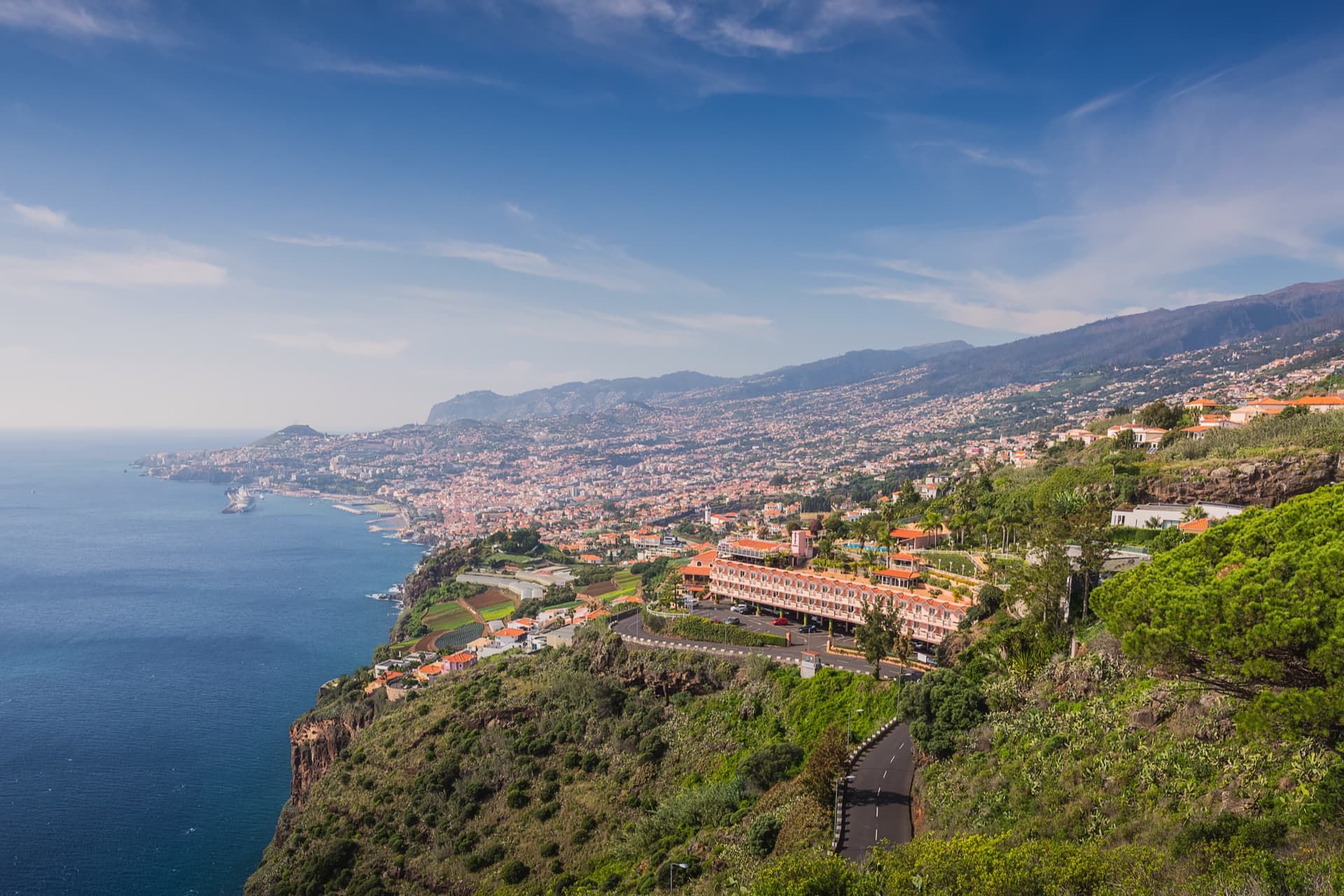 Funchal na Madeira com clima subtropical